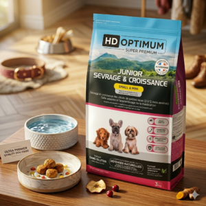 Croquettes Chiot Petit Chien – HD Optimum Small & Mini Junior Croissance 3 kg