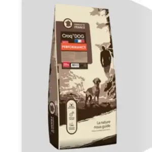 Croquettes Chien Sportif Haute Énergie – Croq’Dog Performance 33/17 – 20 kg