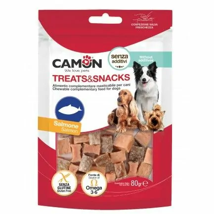 Snacks Cubes de Saumon Premium pour Chien – Friandises Naturelles Riches en Oméga 3